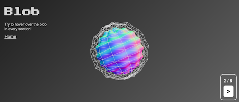 Blob page screenshot